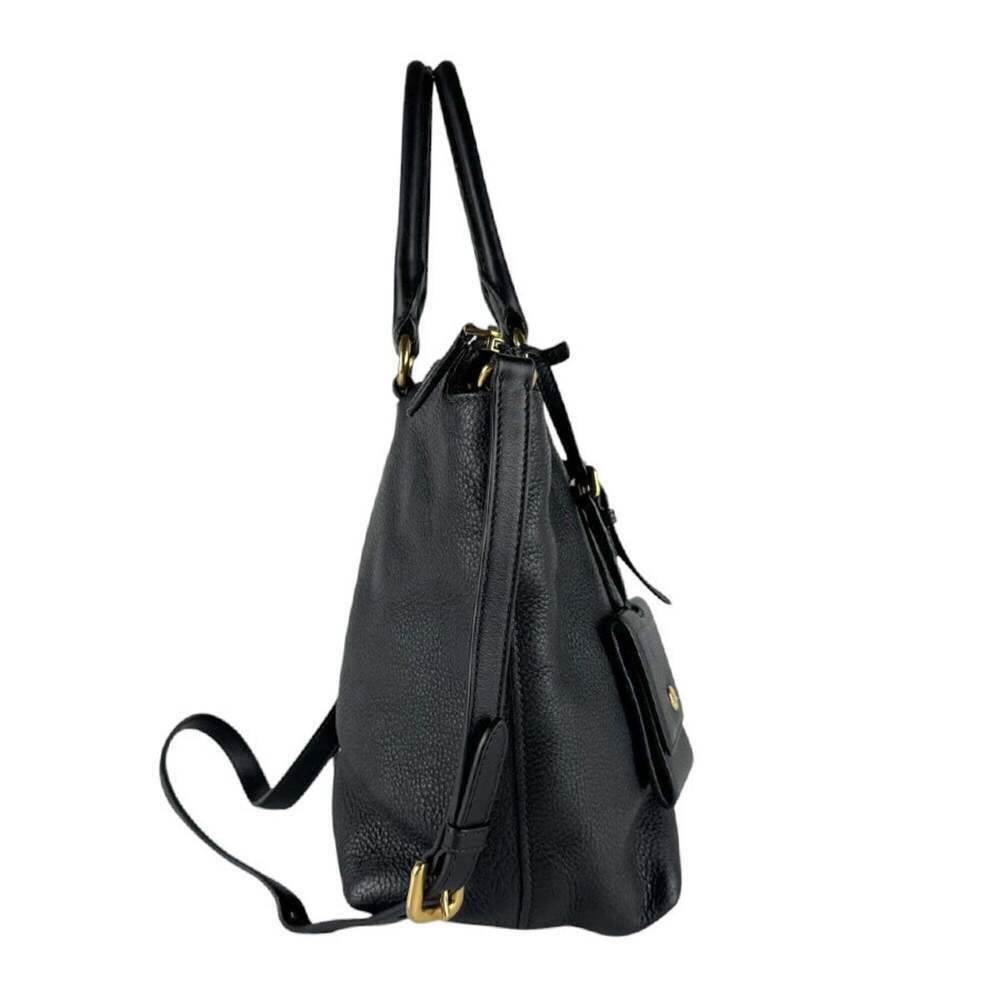 PRADA Black Leather Shoulder Bag - Picture 2 of 14